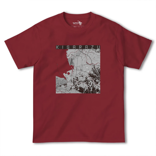【木更津（千葉県）】地図柄ヘビーウェイトTシャツ