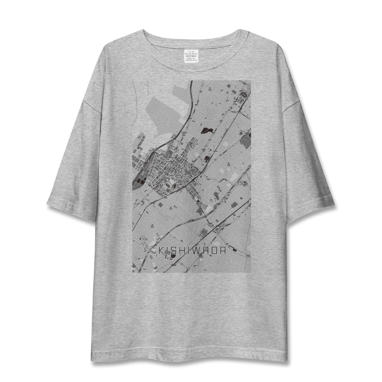 【岸和田（大阪府）】地図柄ビッグシルエットTシャツ