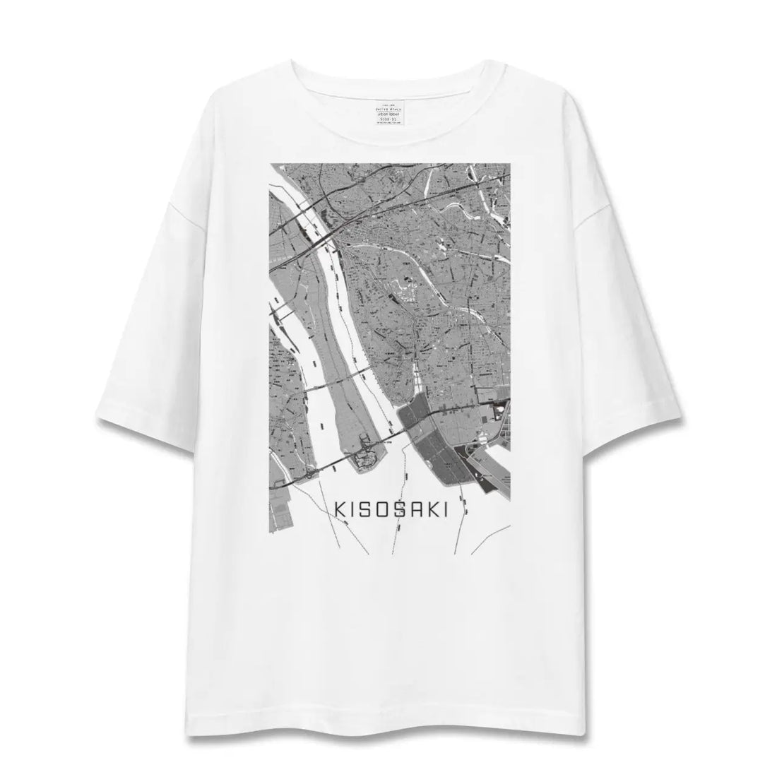 【木曽岬(三重県)】地図柄ビッグシルエットTシャツ