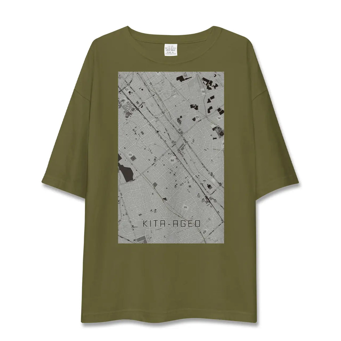 【北上尾(埼玉県)】地図柄ビッグシルエットTシャツ
