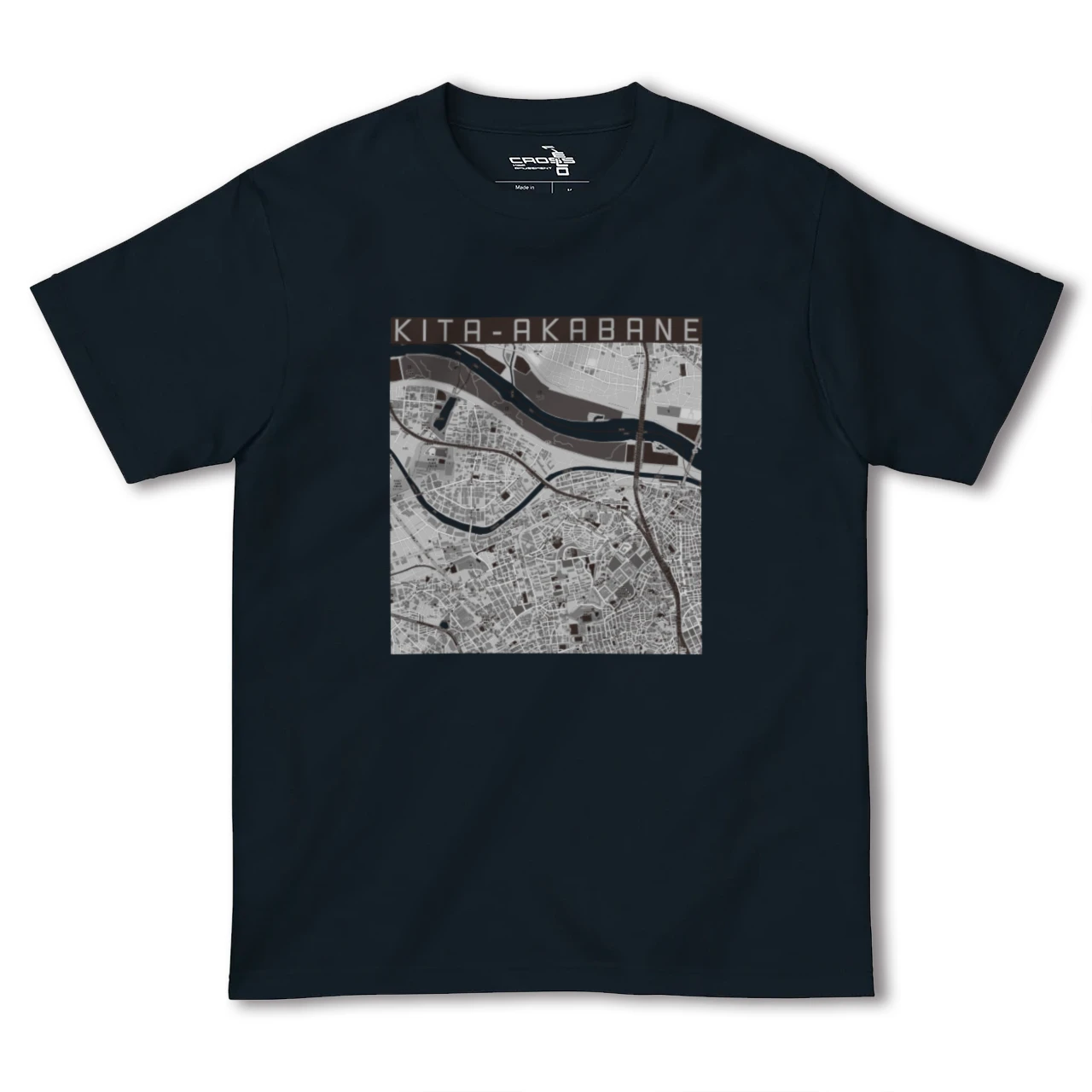 【北赤羽（東京都）】地図柄ヘビーウェイトTシャツ