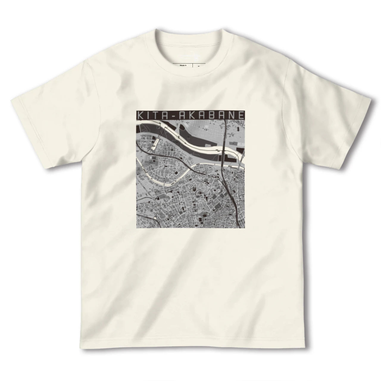 【北赤羽（東京都）】地図柄ヘビーウェイトTシャツ