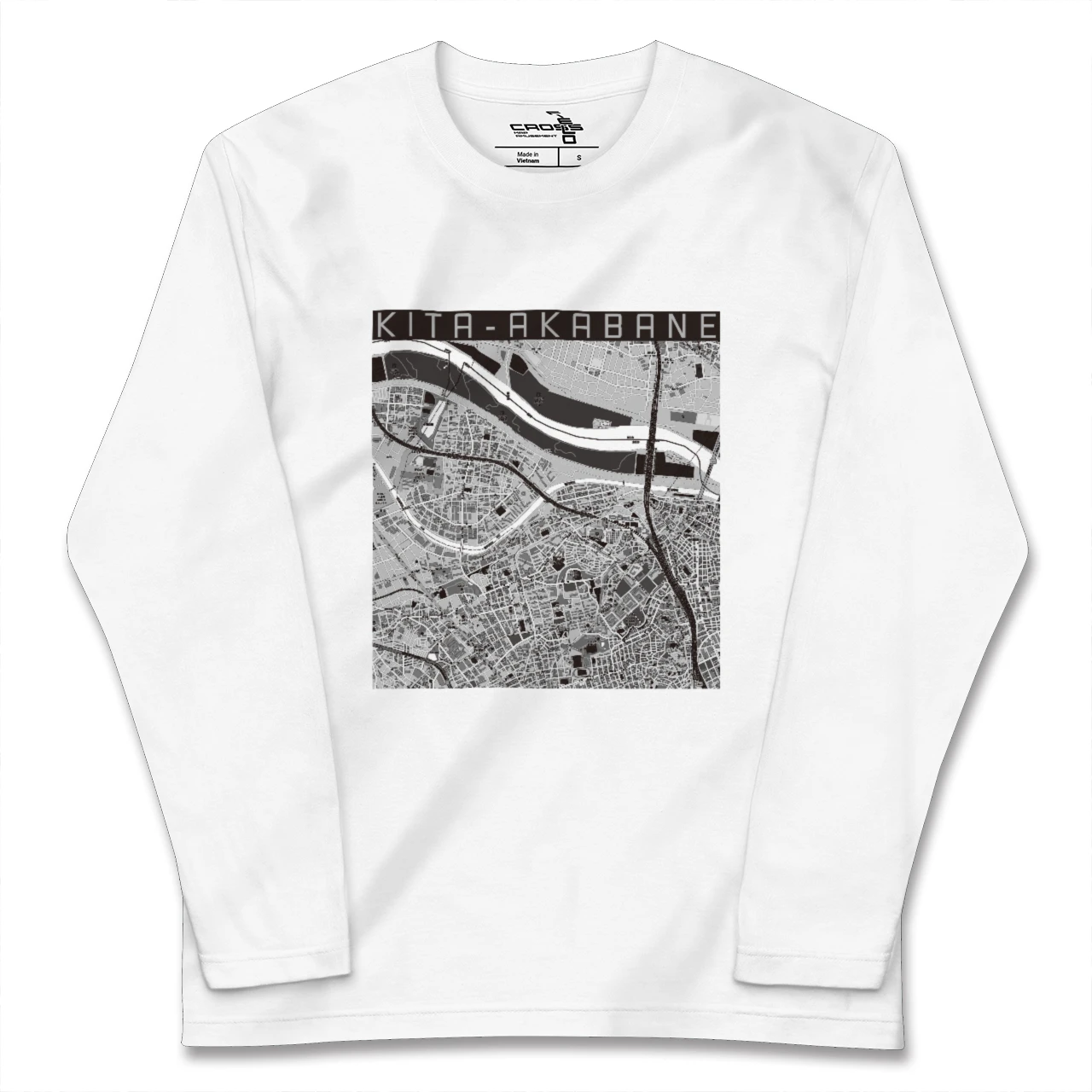 【北赤羽（東京都）】地図柄ロングスリーブTシャツ