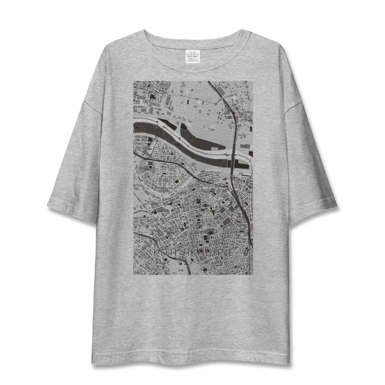 【北赤羽（東京都）】地図柄ビッグシルエットTシャツ