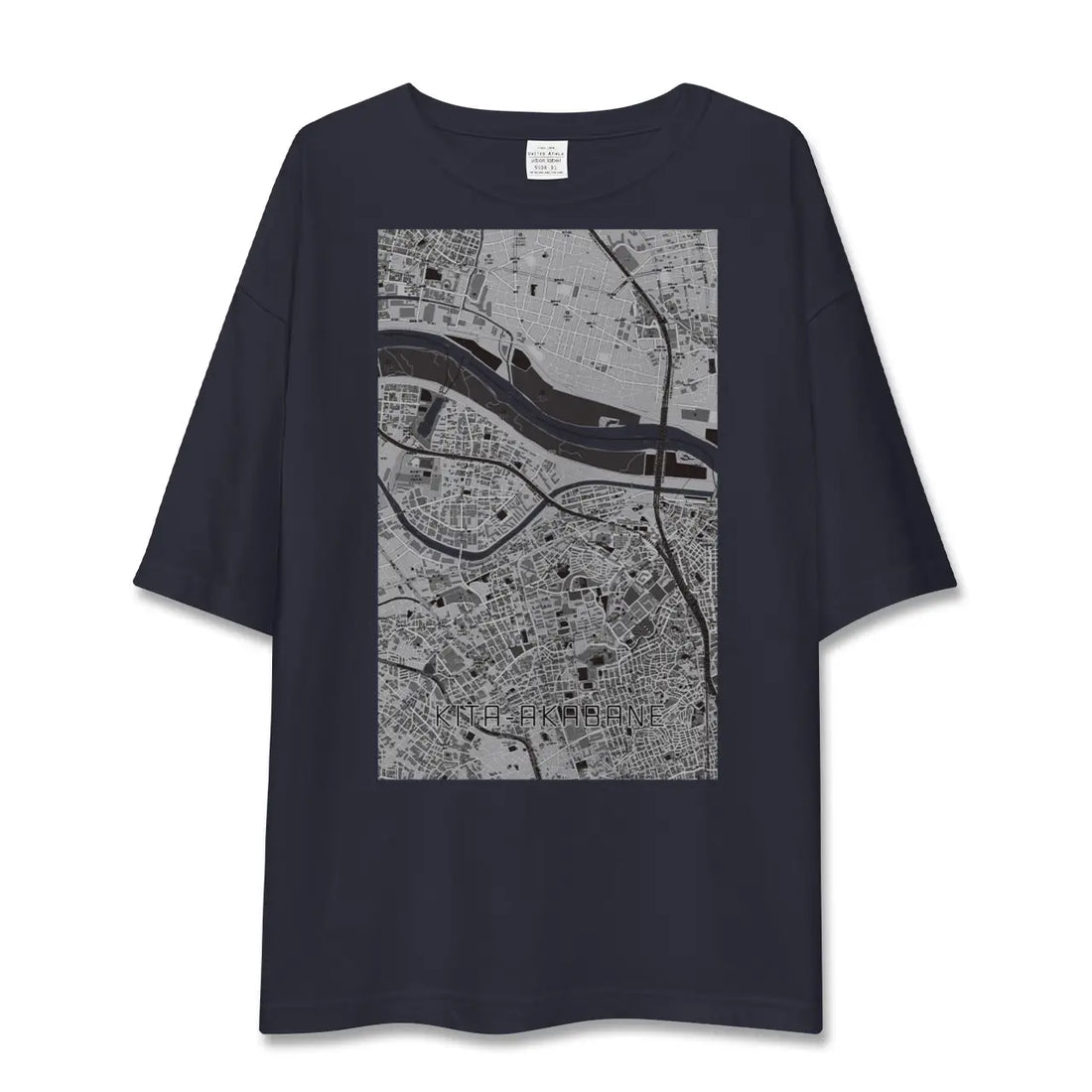 【北赤羽（東京都）】地図柄ビッグシルエットTシャツ