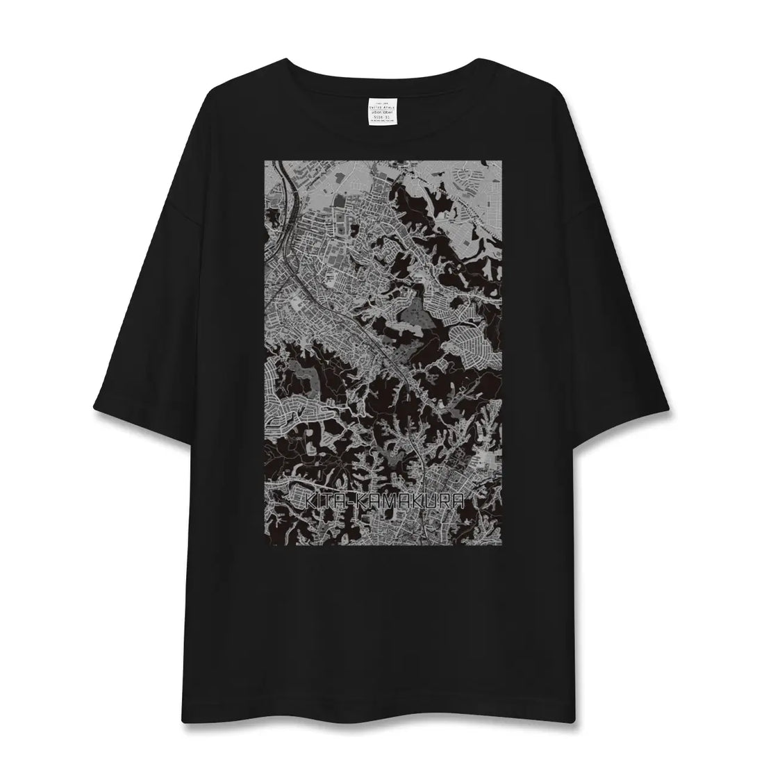 【北鎌倉（神奈川県）】地図柄ビッグシルエットTシャツ