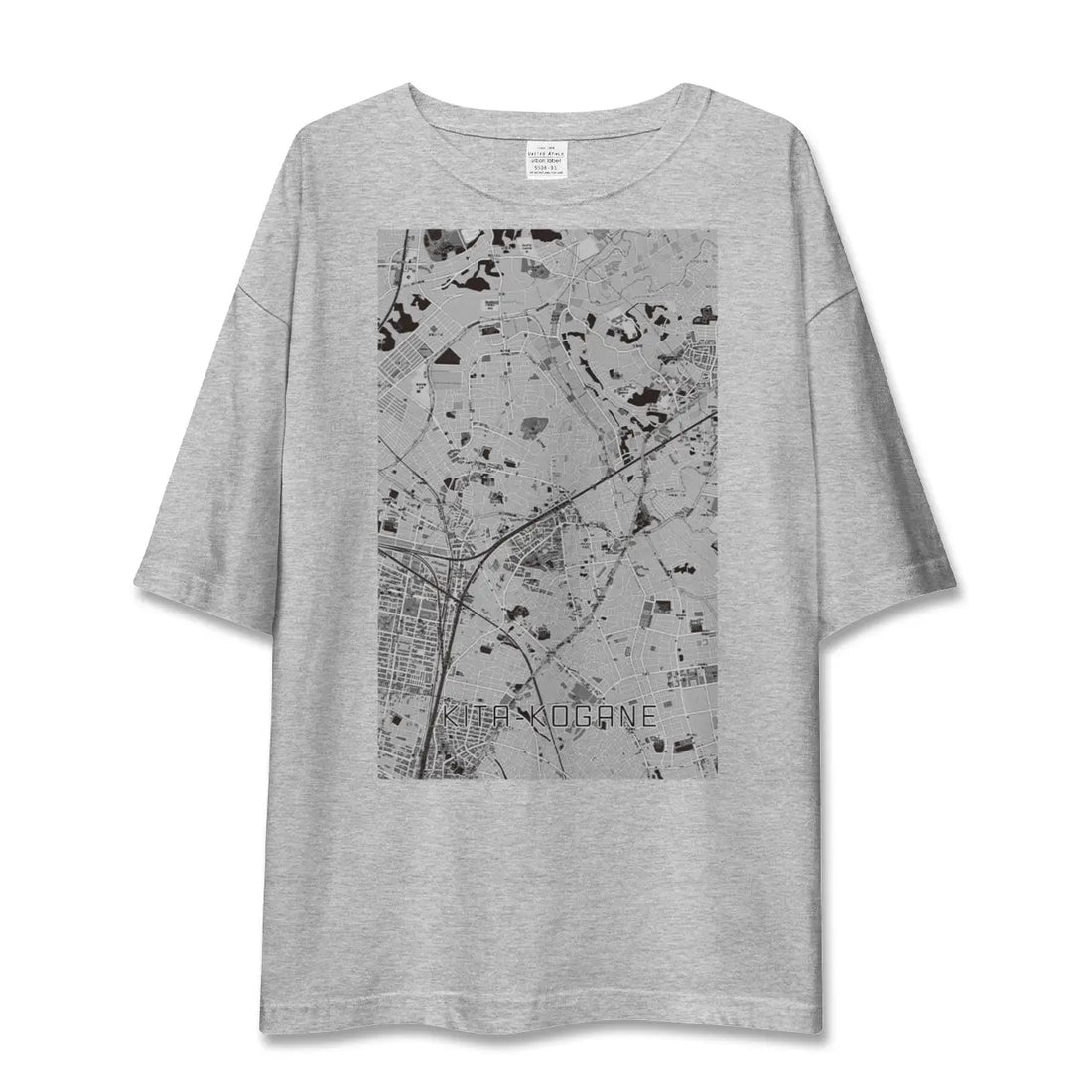 【北小金（千葉県）】地図柄ビッグシルエットTシャツ