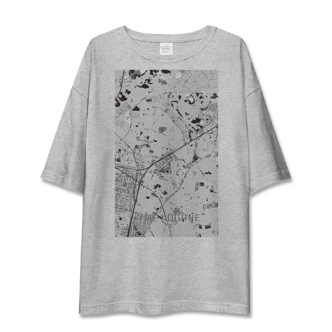 【北小金(千葉県)】地図柄ビッグシルエットTシャツ