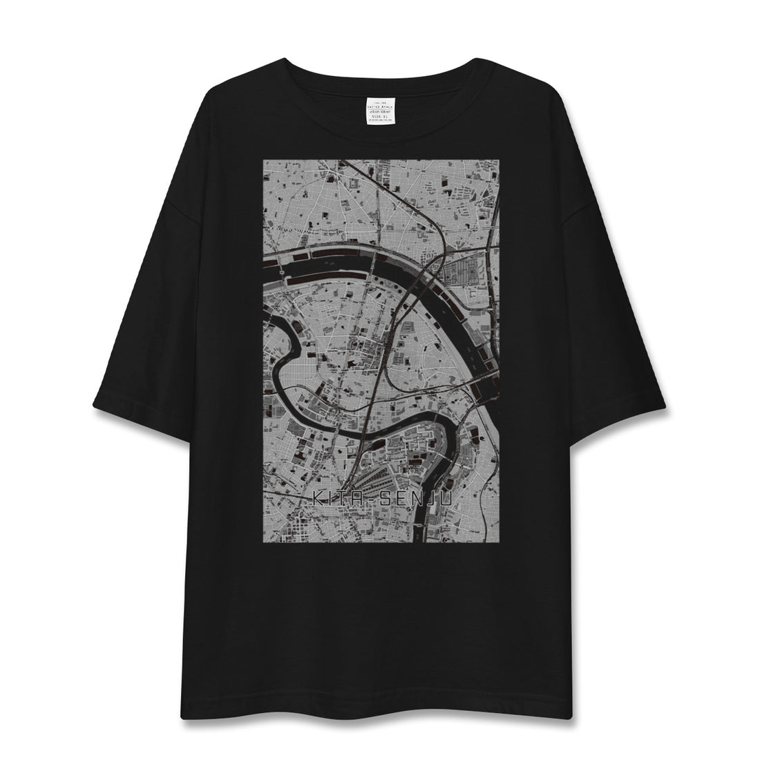 【北千住(東京都)】地図柄ビッグシルエットTシャツ