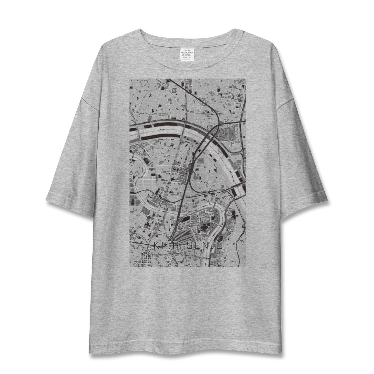 【北千住（東京都）】地図柄ビッグシルエットTシャツ
