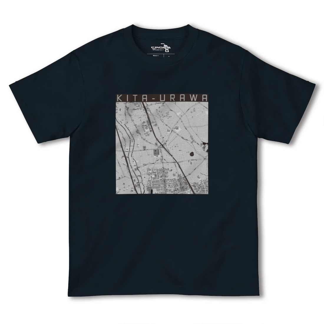 【北浦和(埼玉県)】地図柄ヘビーウェイトTシャツ