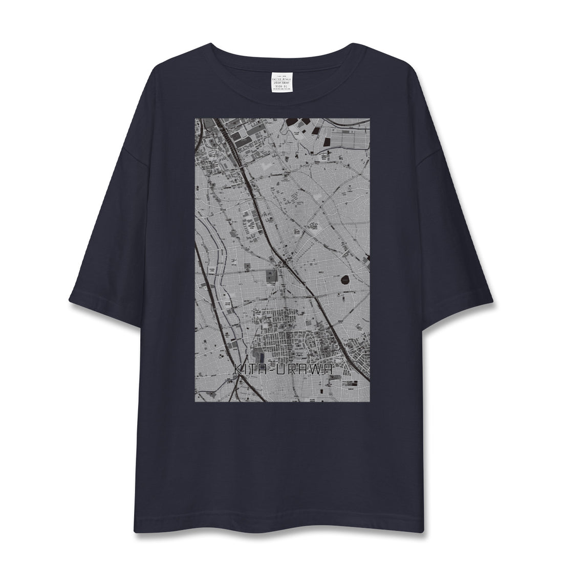 【北浦和（埼玉県）】地図柄ビッグシルエットTシャツ