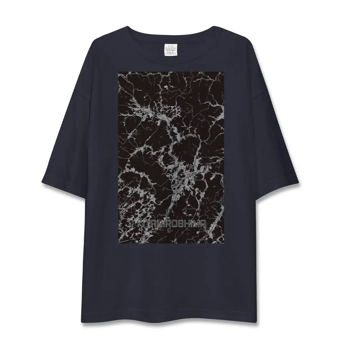 【北広島（広島県）（広島県）】地図柄ビッグシルエットTシャツ