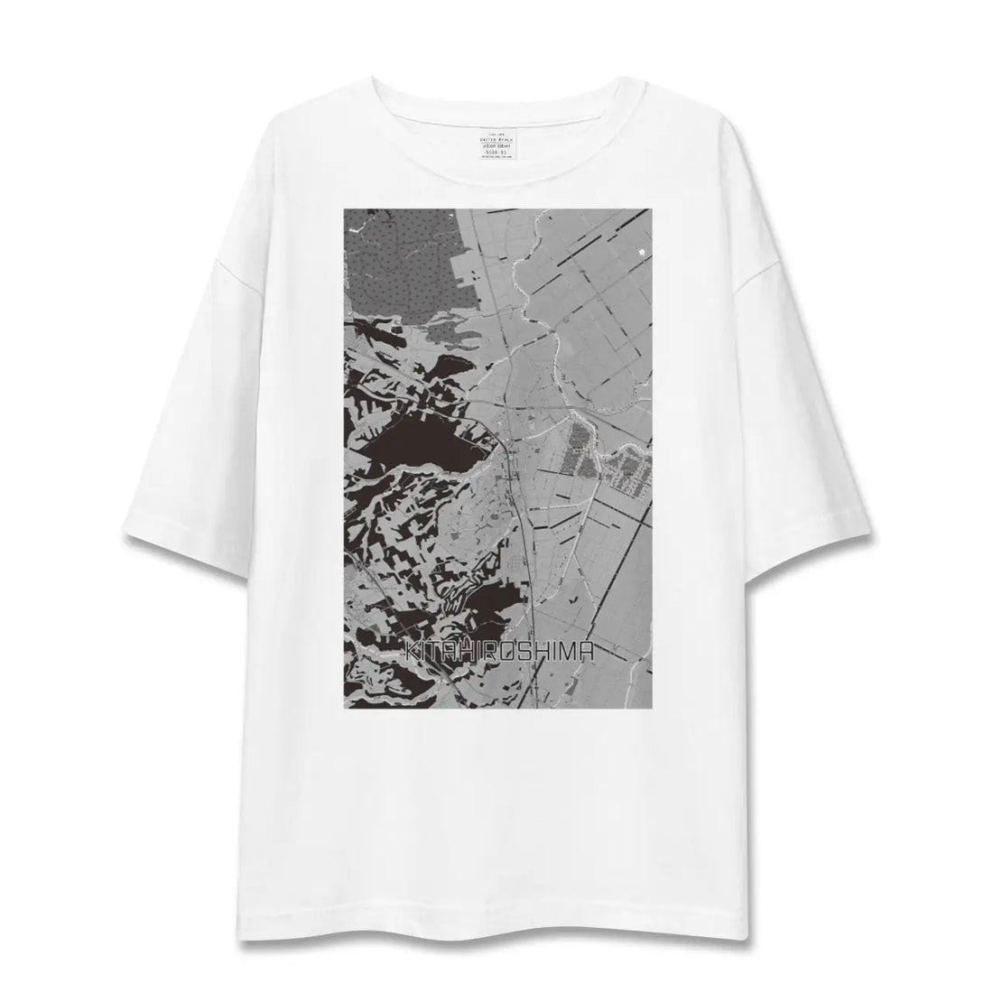 【北広島（北海道）】地図柄ビッグシルエットTシャツ