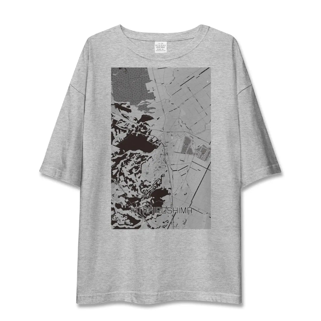 【北広島(北海道)】地図柄ビッグシルエットTシャツ