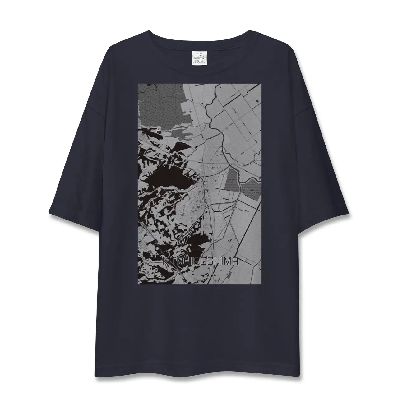 【北広島（北海道）】地図柄ビッグシルエットTシャツ