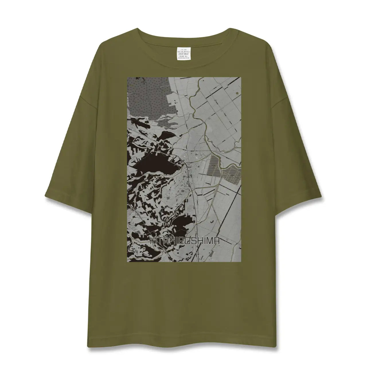 【北広島（北海道）】地図柄ビッグシルエットTシャツ