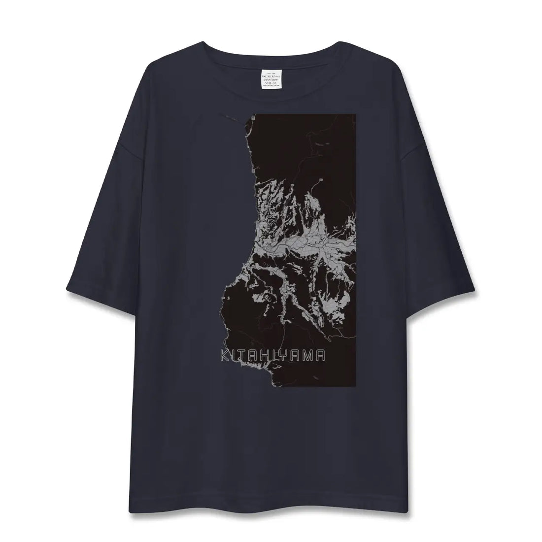 【北檜山（北海道）】地図柄ビッグシルエットTシャツ