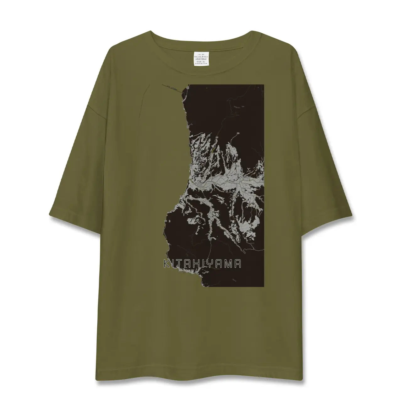【北檜山（北海道）】地図柄ビッグシルエットTシャツ