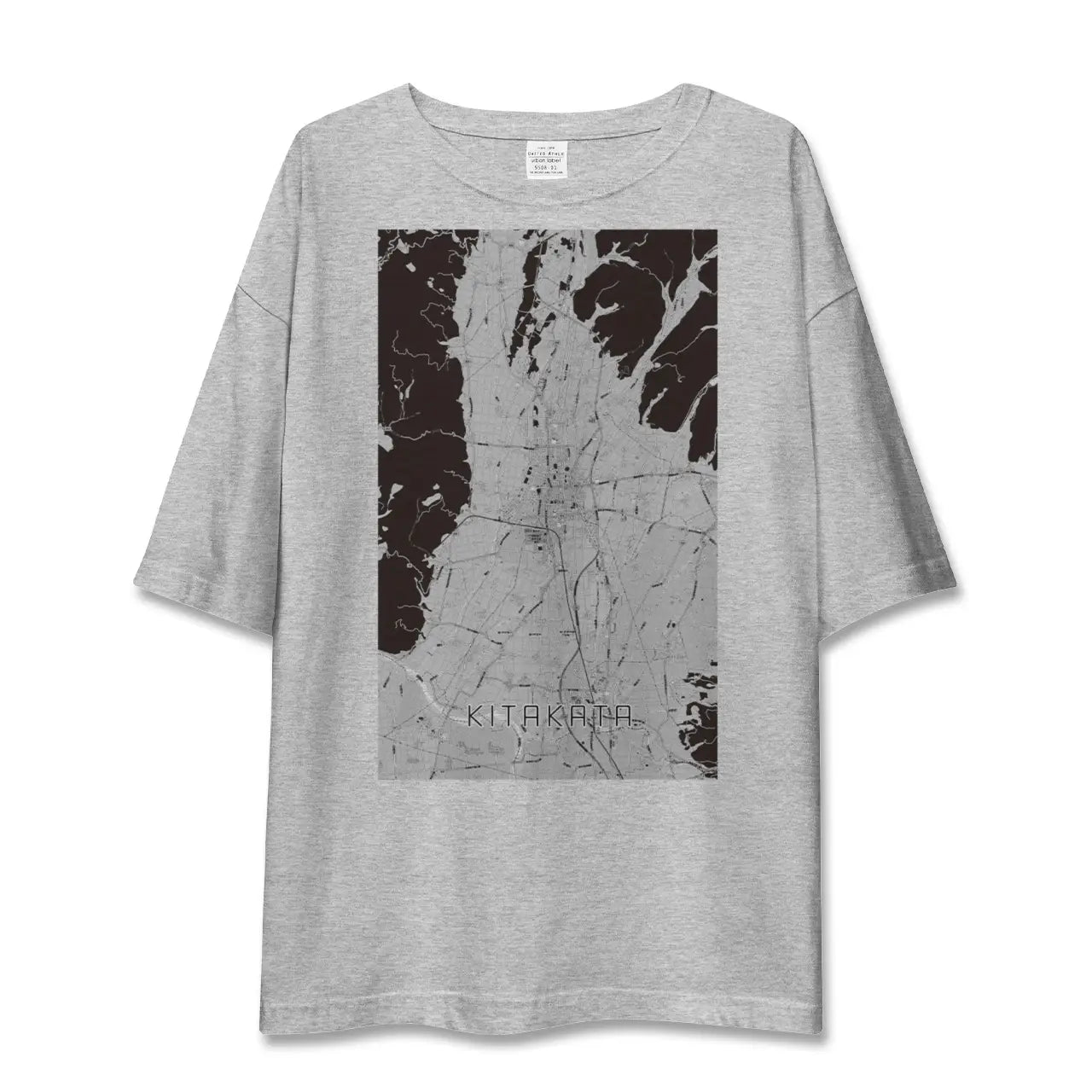 【喜多方（福島県）】地図柄ビッグシルエットTシャツ