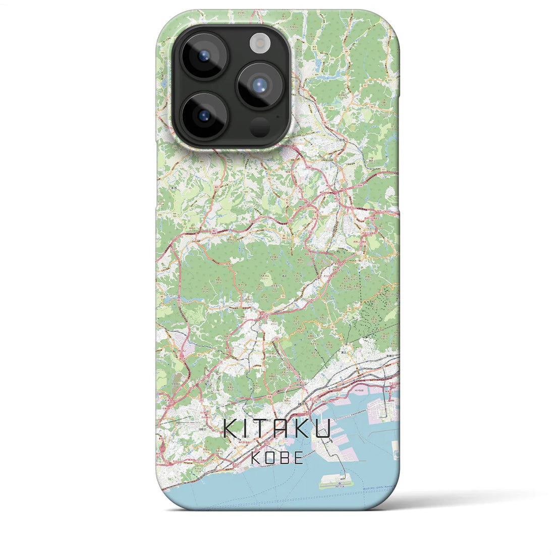 【北区（神戸市）】地図柄iPhoneケース（バックカバータイプ・ナチュラル）iPhone 15 Pro Max 用