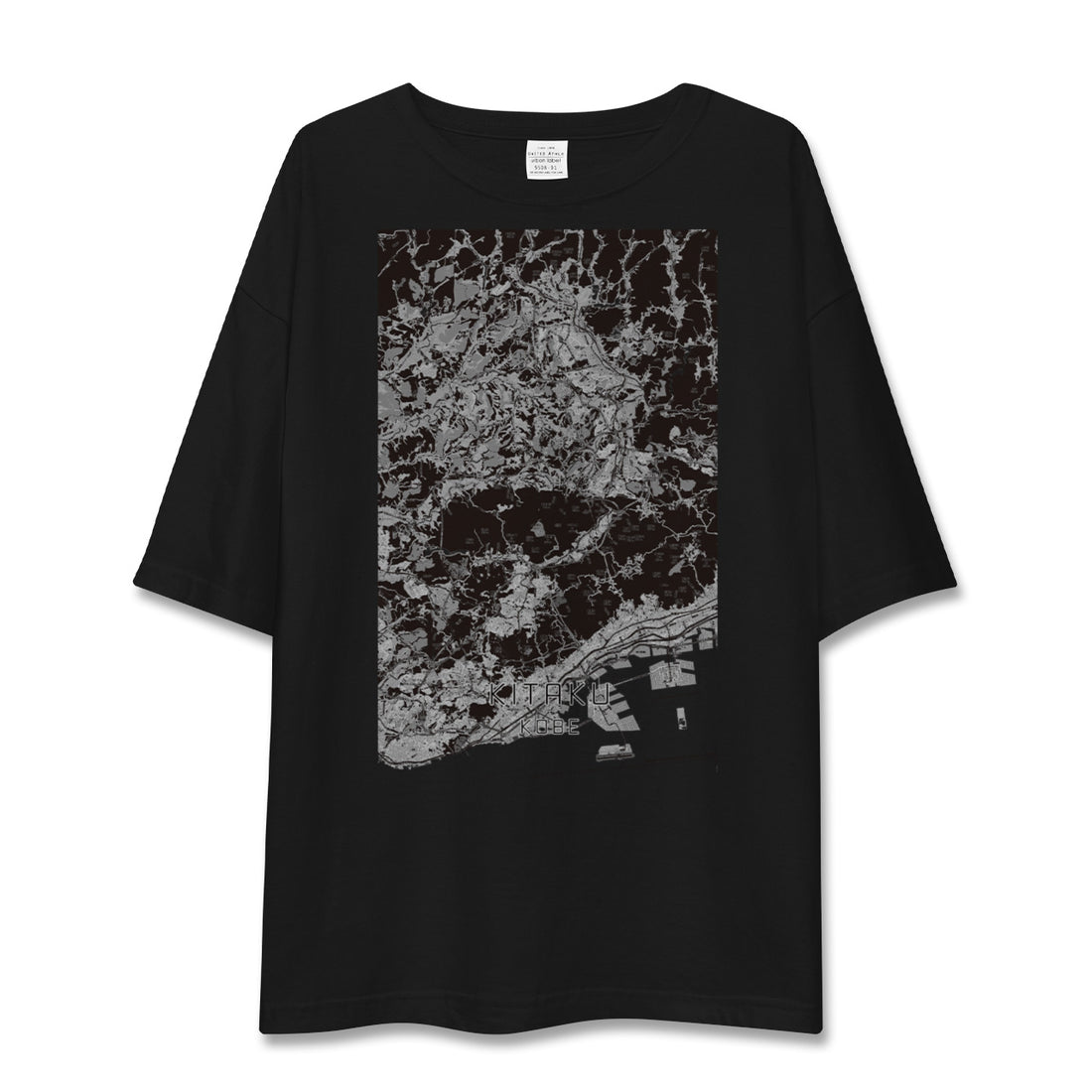 【北区(神戸市)】地図柄ビッグシルエットTシャツ