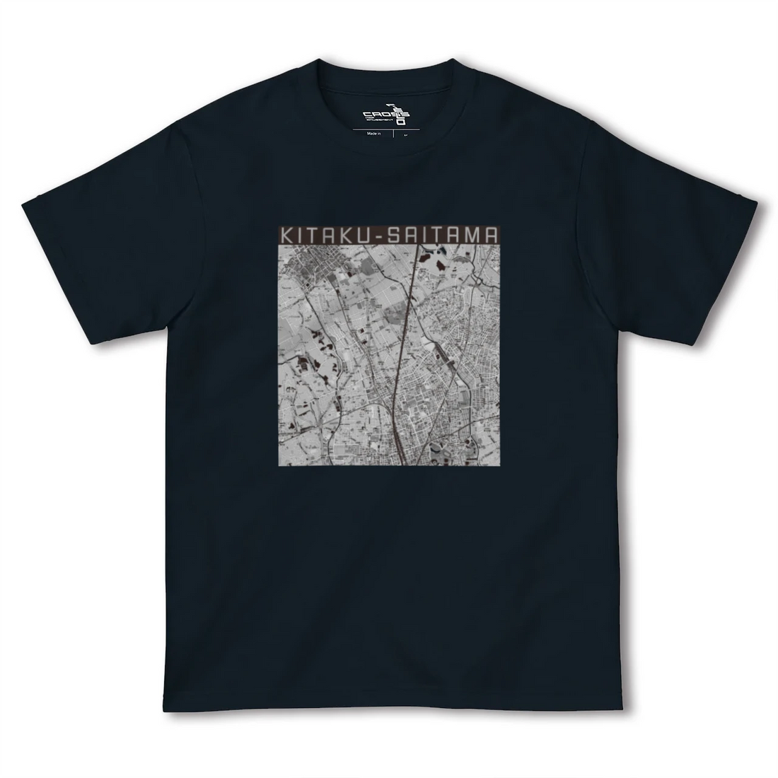 【北区(さいたま市)(埼玉県)】地図柄ヘビーウェイトTシャツ