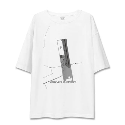 【北九州空港（福岡県）】地図柄ビッグシルエットTシャツ