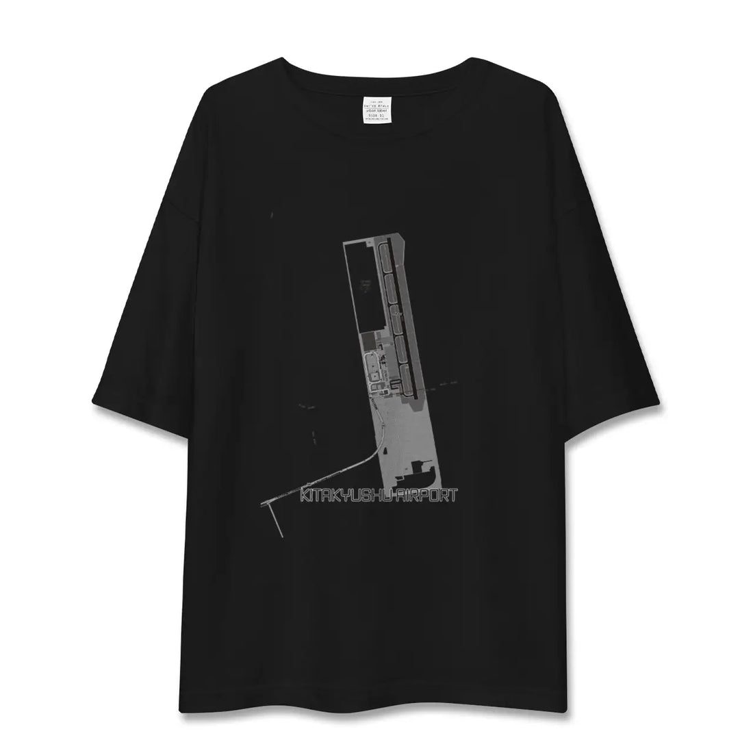 【北九州空港(福岡県)】地図柄ビッグシルエットTシャツ