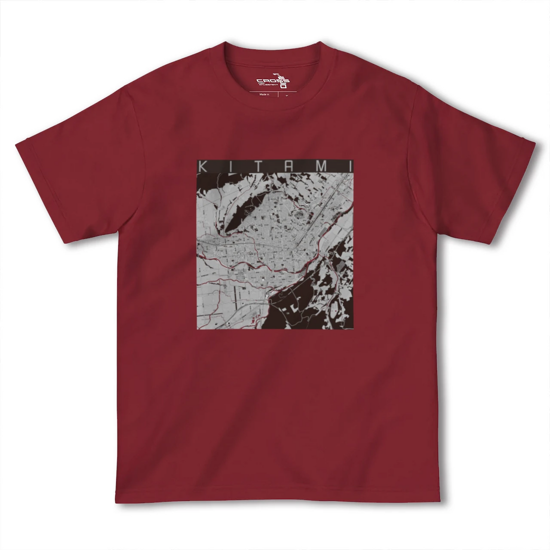 【北見(北海道)】地図柄ヘビーウェイトTシャツ