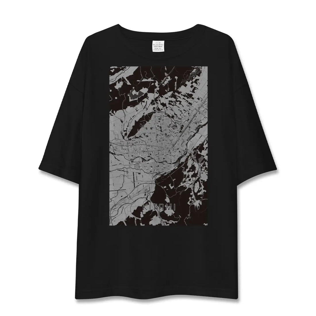 【北見（北海道）】地図柄ビッグシルエットTシャツ