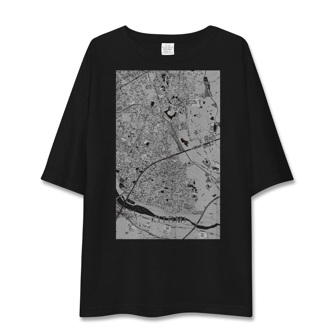 【喜多見(東京都)】地図柄ビッグシルエットTシャツ