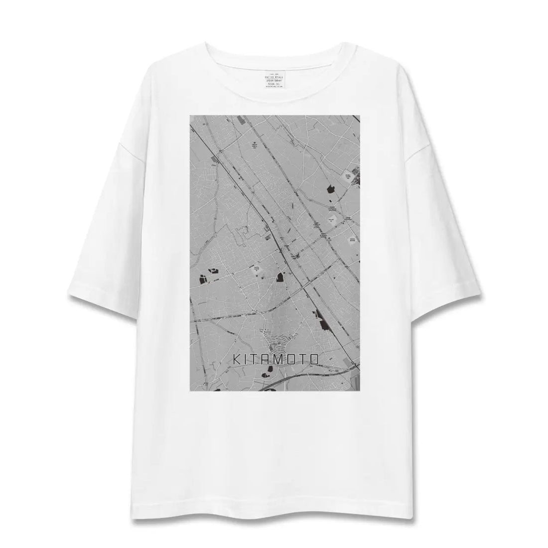 【北本（埼玉県）】地図柄ビッグシルエットTシャツ