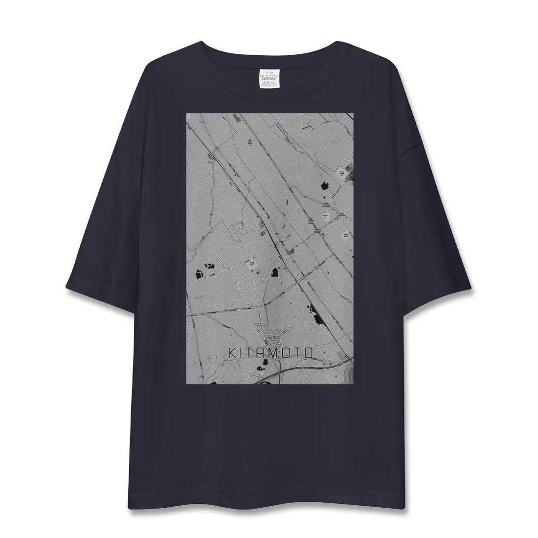 【北本（埼玉県）】地図柄ビッグシルエットTシャツ
