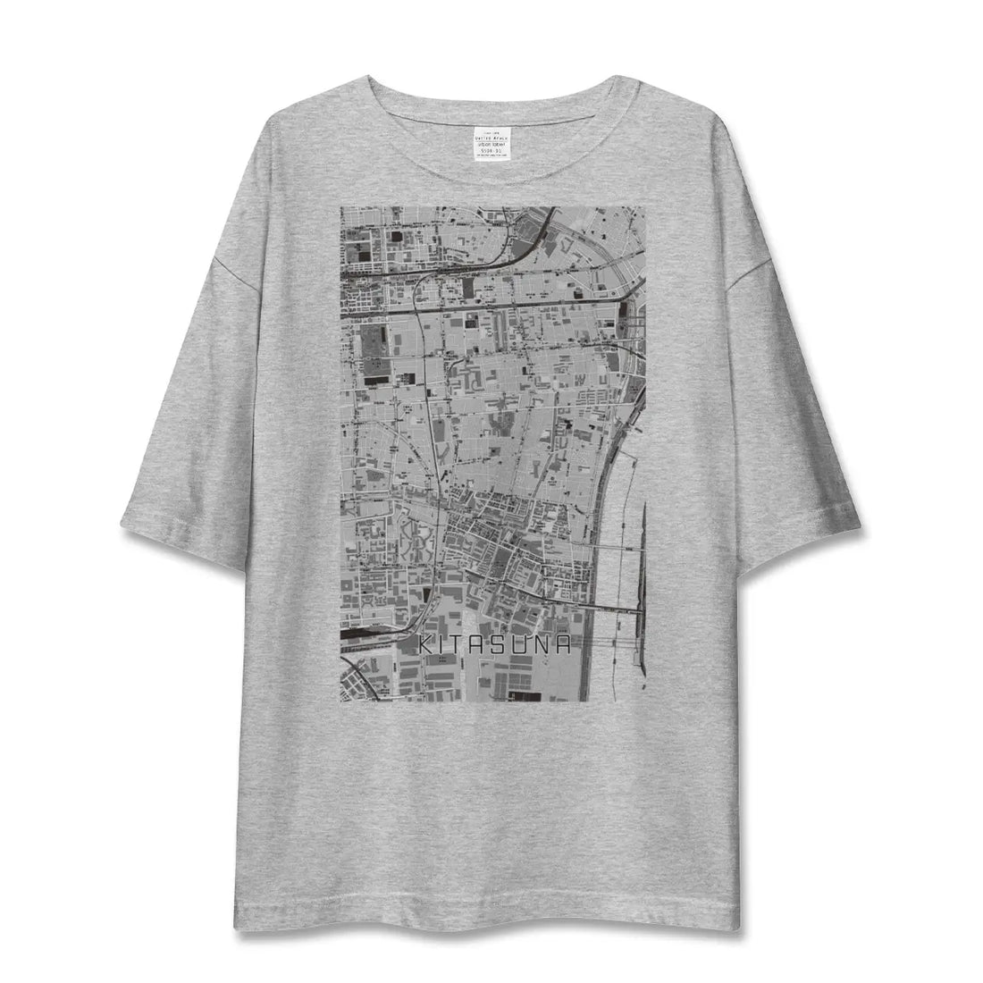 【北砂(東京都)】地図柄ビッグシルエットTシャツ