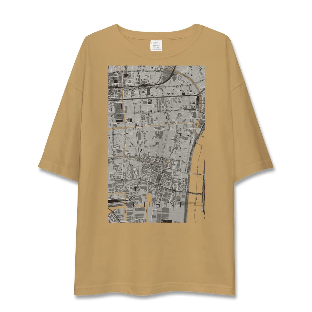 【北砂（東京都）】地図柄ビッグシルエットTシャツ