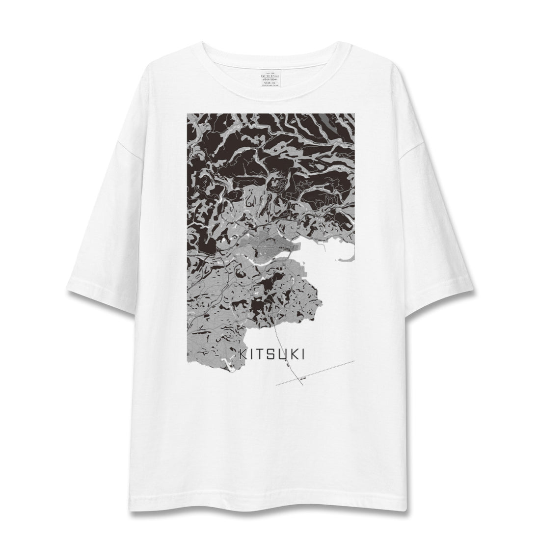 【杵築（大分県）】地図柄ビッグシルエットTシャツ