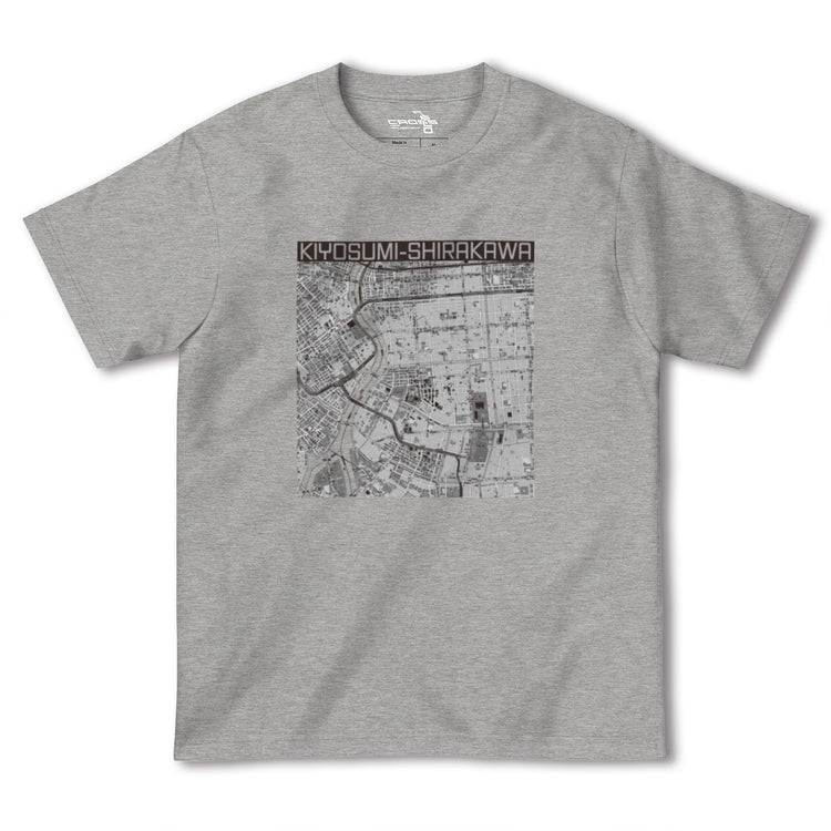 【清澄白河（東京都）】地図柄ヘビーウェイトTシャツ