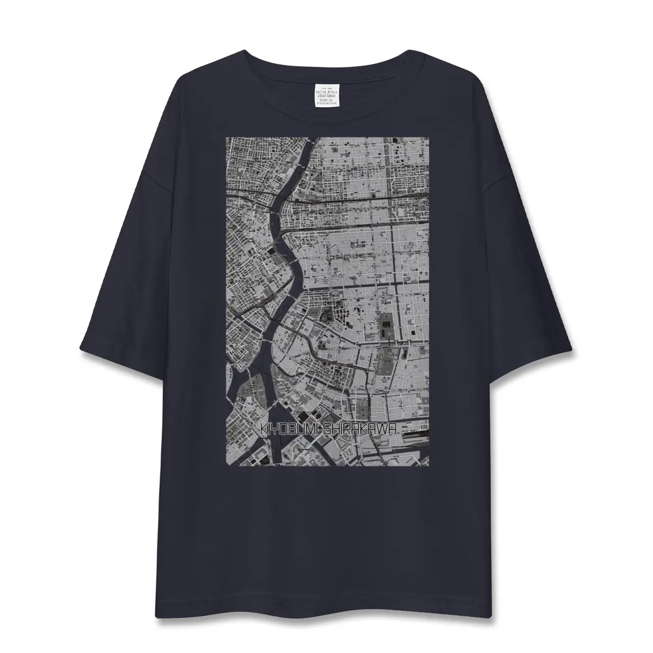 【清澄白河（東京都）】地図柄ビッグシルエットTシャツ