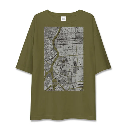 【清澄白河（東京都）】地図柄ビッグシルエットTシャツ