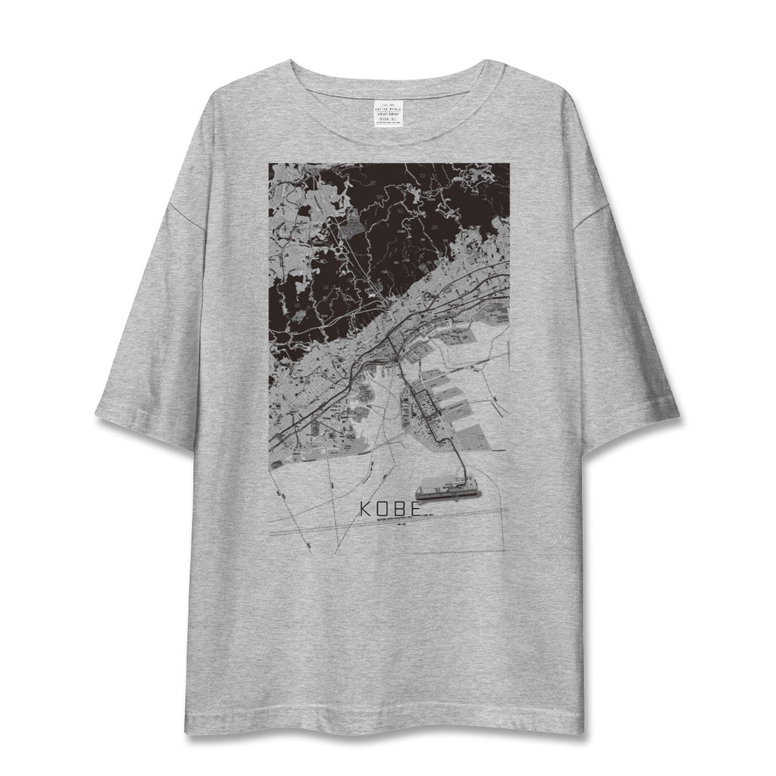 【神戸(兵庫県)】地図柄ビッグシルエットTシャツ