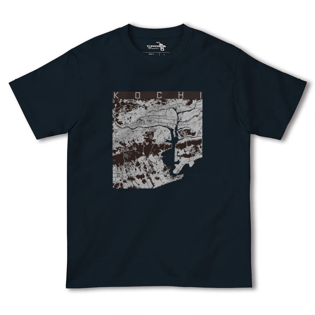 【高知(高知県)】地図柄ヘビーウェイトTシャツ