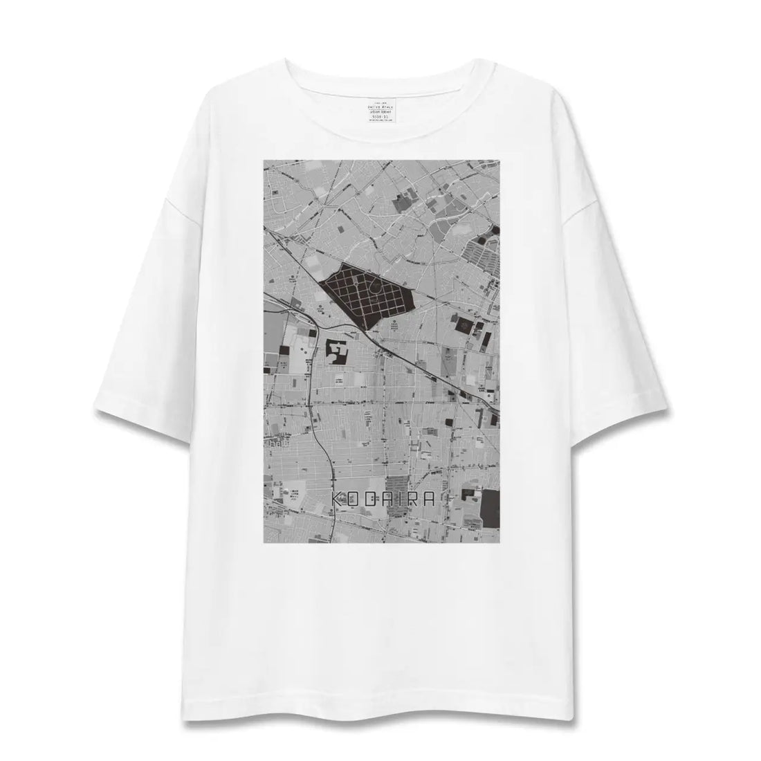 【小平(東京都)】地図柄ビッグシルエットTシャツ
