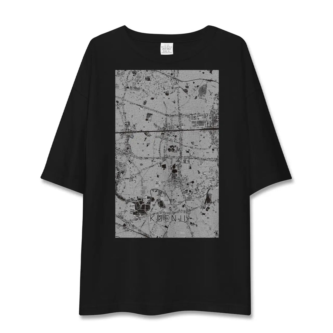 【高円寺（東京都）】地図柄ビッグシルエットTシャツ