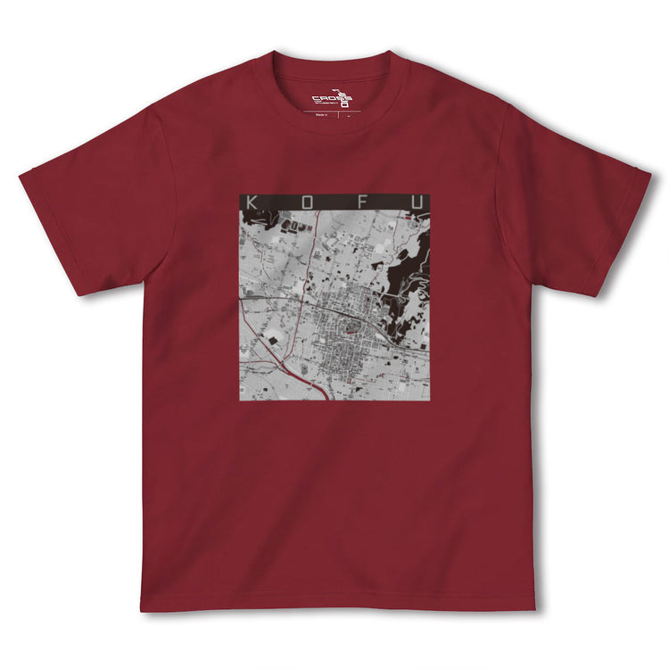 【甲府（山梨県）】地図柄ヘビーウェイトTシャツ