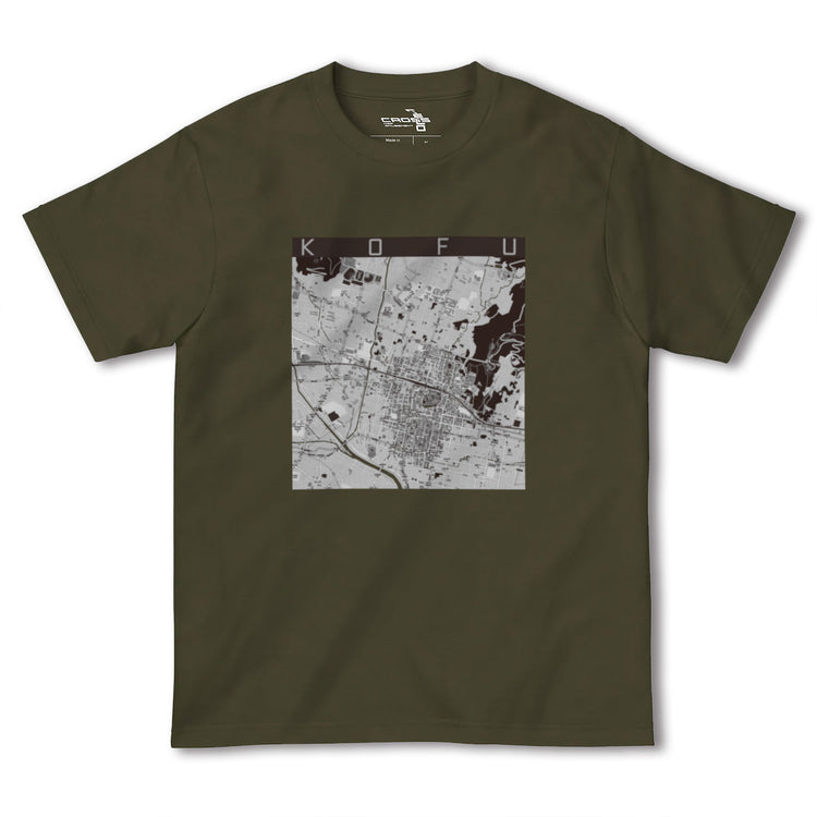 【甲府（山梨県）】地図柄ヘビーウェイトTシャツ