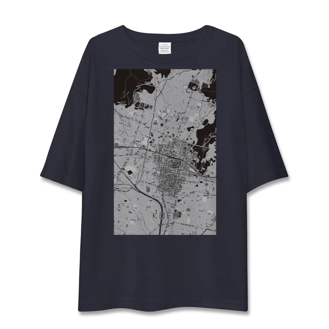 【甲府（山梨県）】地図柄ビッグシルエットTシャツ