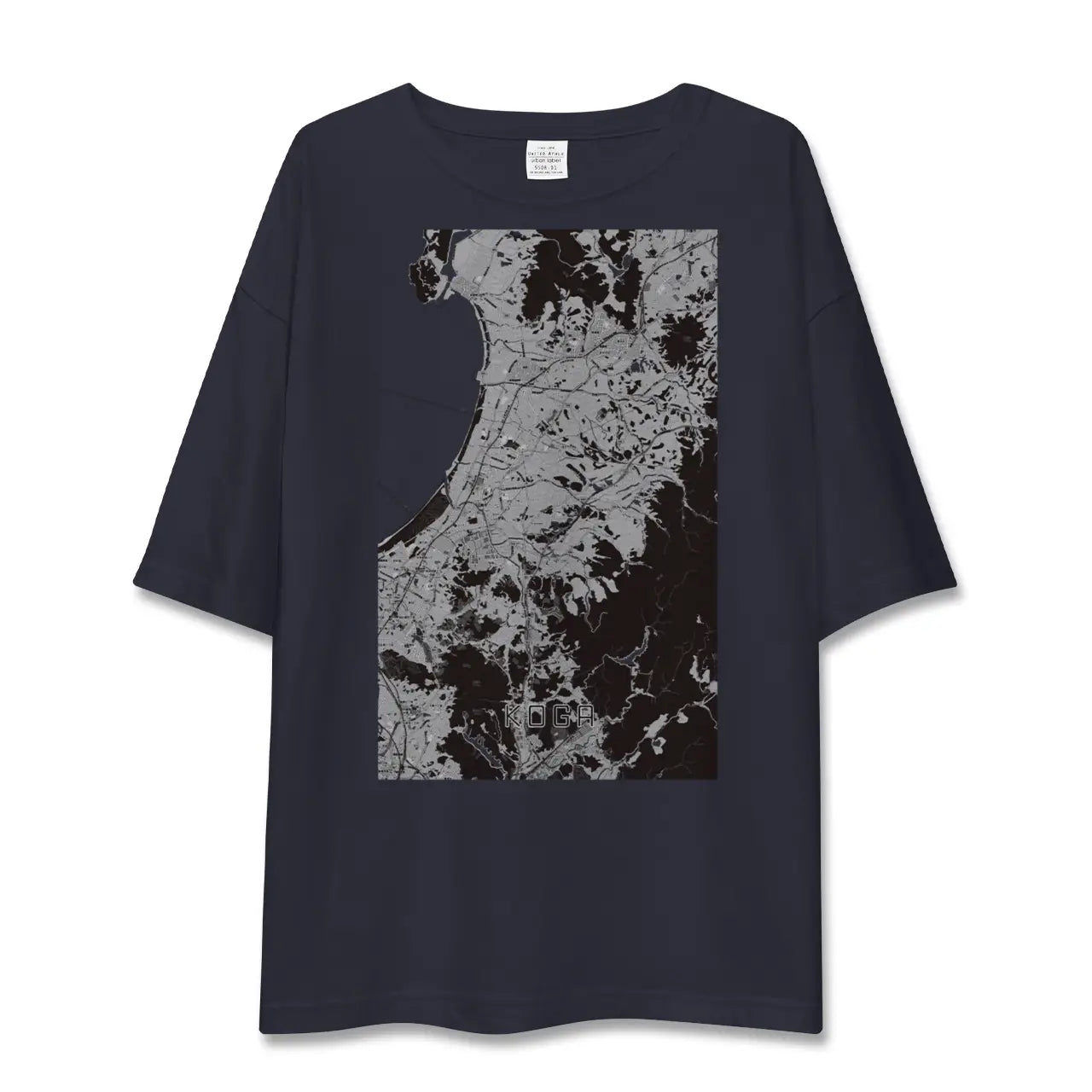 【古賀（福岡県）】地図柄ビッグシルエットTシャツ