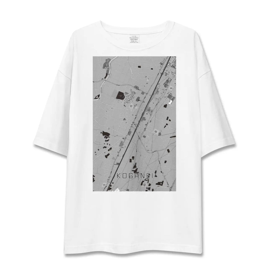 【小金井(栃木県)】地図柄ビッグシルエットTシャツ