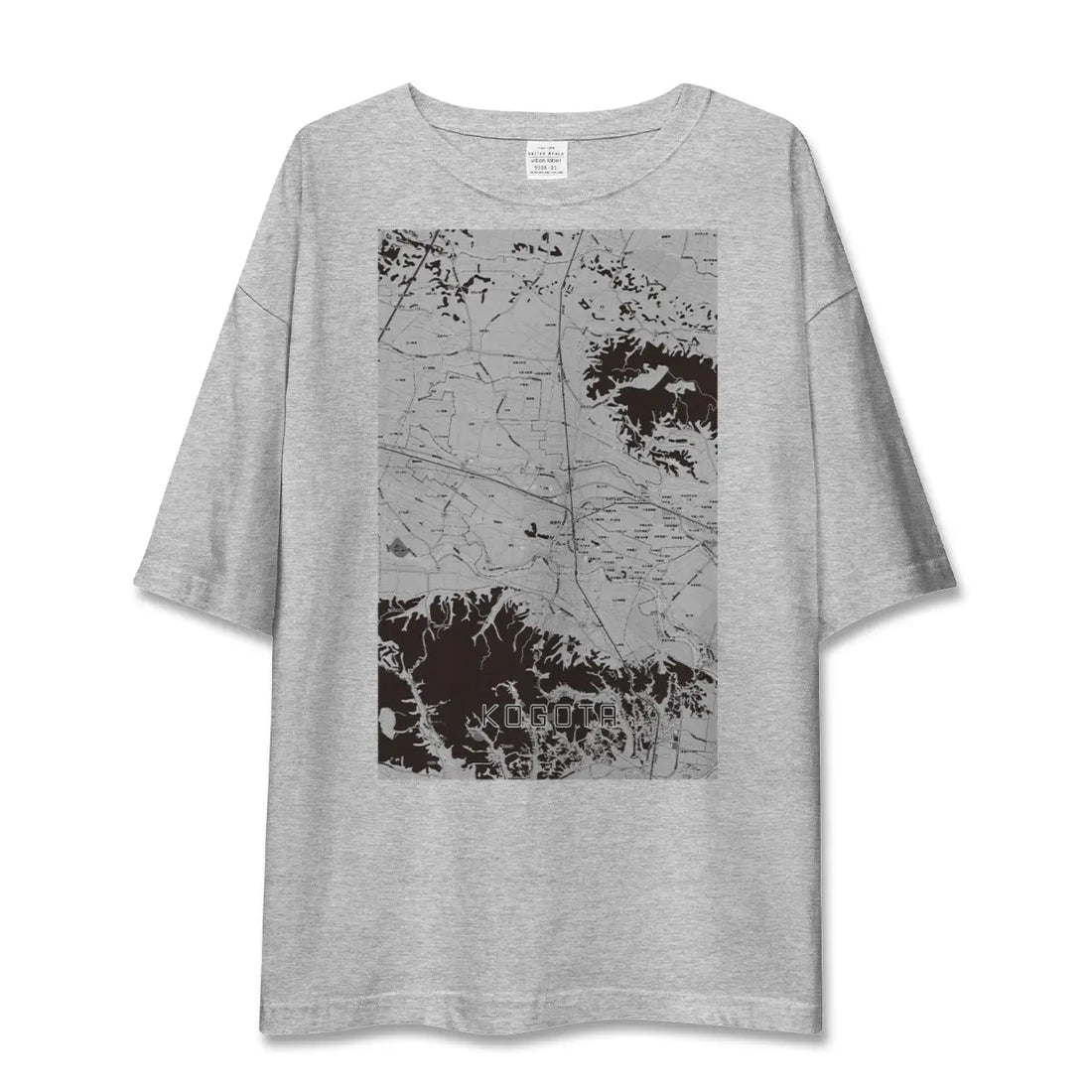 【小牛田（宮城県）】地図柄ビッグシルエットTシャツ